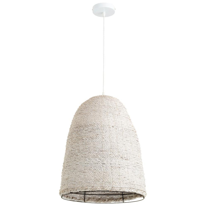 1 Light 16.75" White Pendant