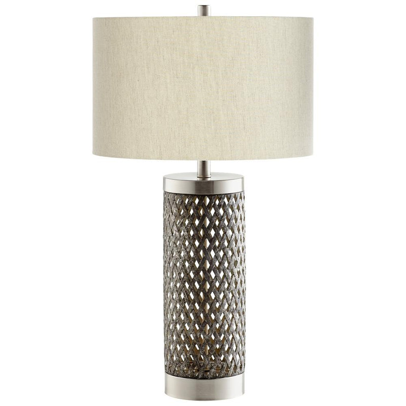1 Light 28.5" Nickel Table Lamp