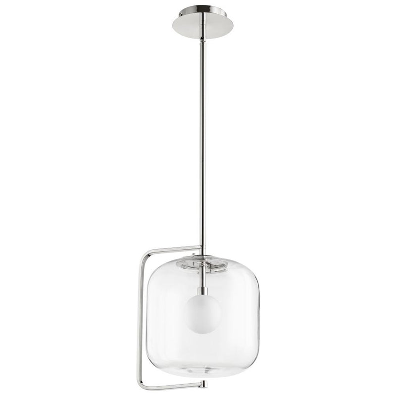 1 Light 11.5" Nickel Pendant
