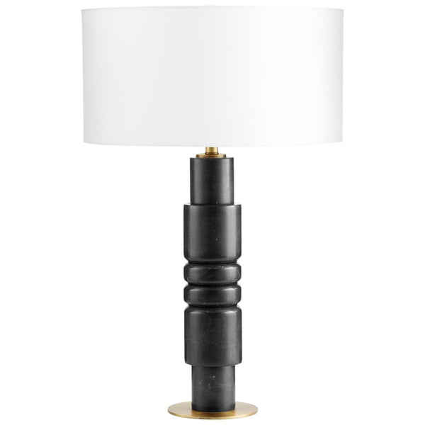 1 Light 31.5" Black Table Lamp