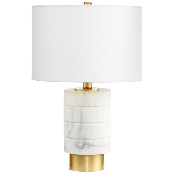 1 Light 18.5" White Table Lamp