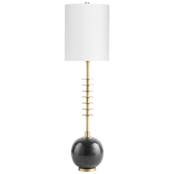 1 Light 28.25" Black/Gold Table Lamp