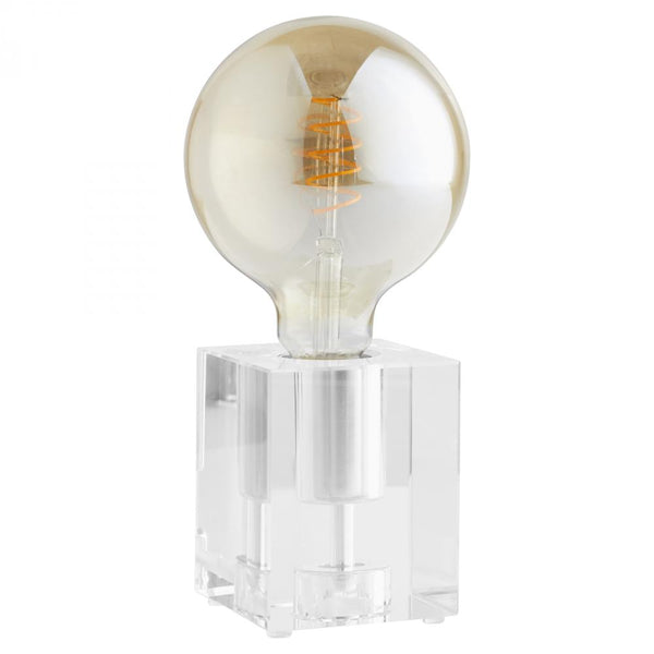 1 Light 4.25" Clear Table Lamp