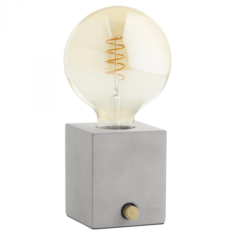 1 Light 4.25" Gray Table Lamp
