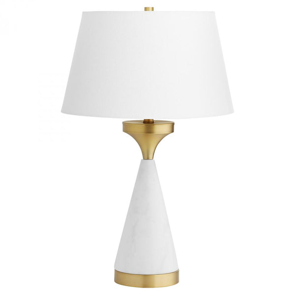 1 Light 27.25" White Table Lamp