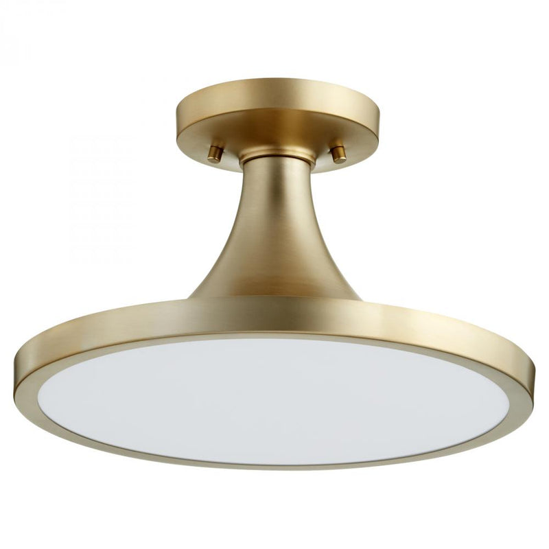 Modern and Contemporary 1 Light Ceiling Mount, 15" Wide