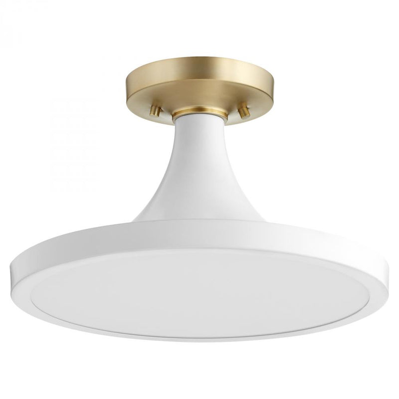 Modern and Contemporary 1 Light Ceiling Mount, 15" Wide