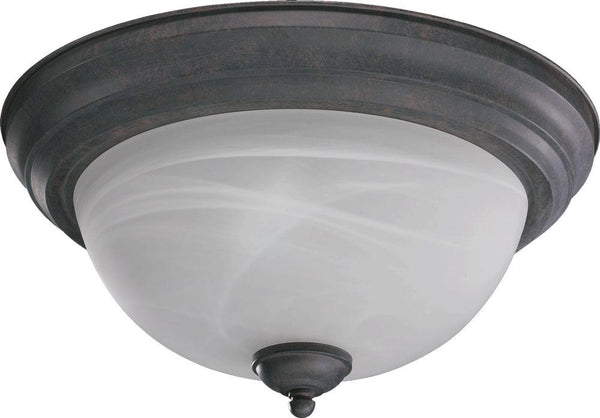 Traditional 2 Light Ceiling Mount, 11.5" Wide