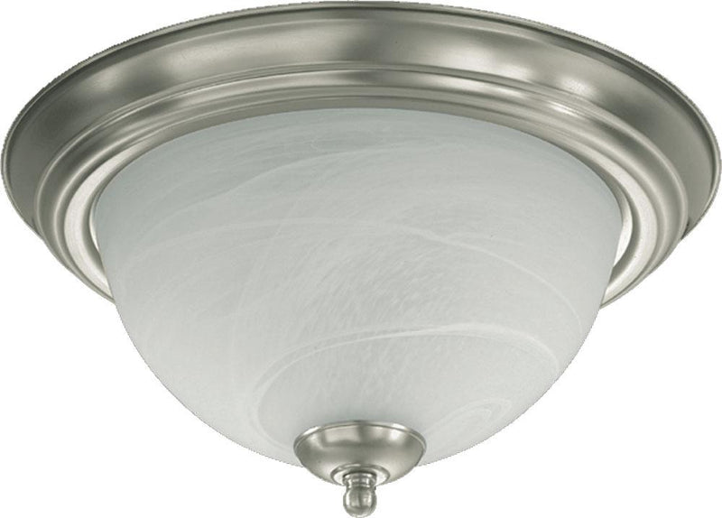 Traditional 2 Light Ceiling Mount, 13.5" Wide