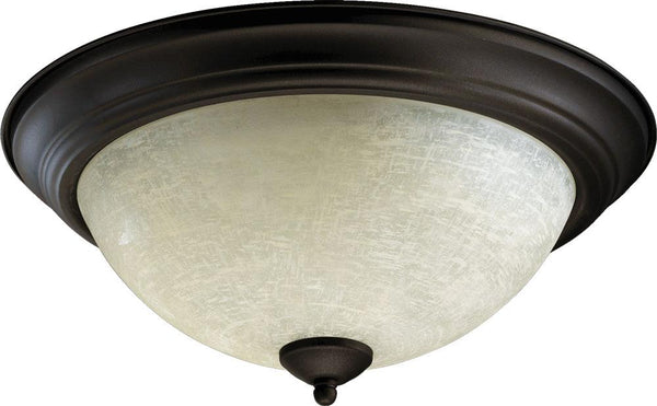 Traditional 3 Light Ceiling Mount, 15.5" Wide