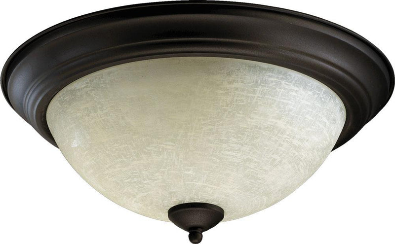 Traditional 3 Light Ceiling Mount, 15.5" Wide