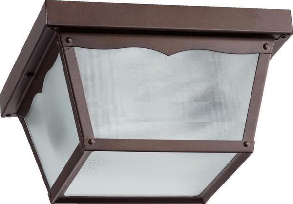 Traditional 2 Light Ceiling Mount, 9.25" Wide