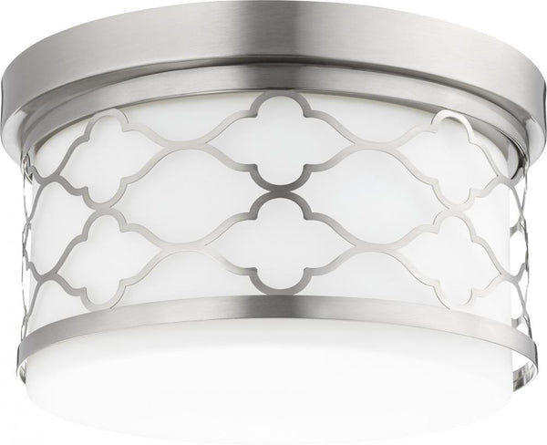 Transitional 2 Light Ceiling Mount, 12" Wide