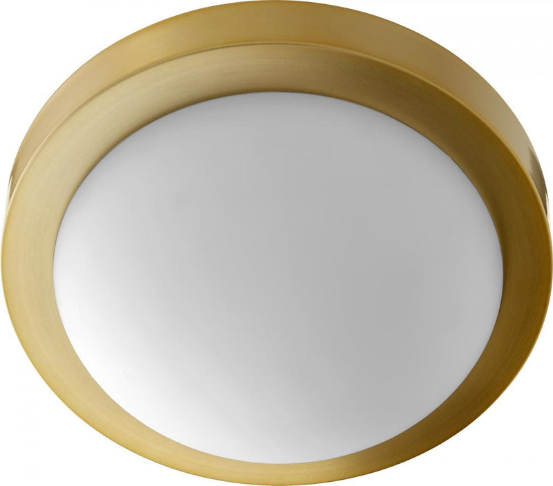Traditional 2 Light Ceiling Mount, 11" Wide
