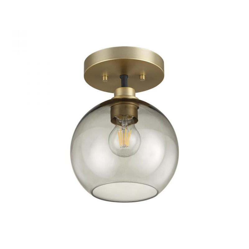 Clarion 1 Light Ceiling Mount, 8" Wide