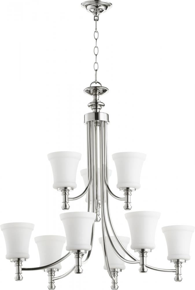 Rossington 9 Light 29.5" Up Chandelier