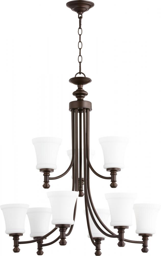 Rossington 9 Light 29.5" Up Chandelier